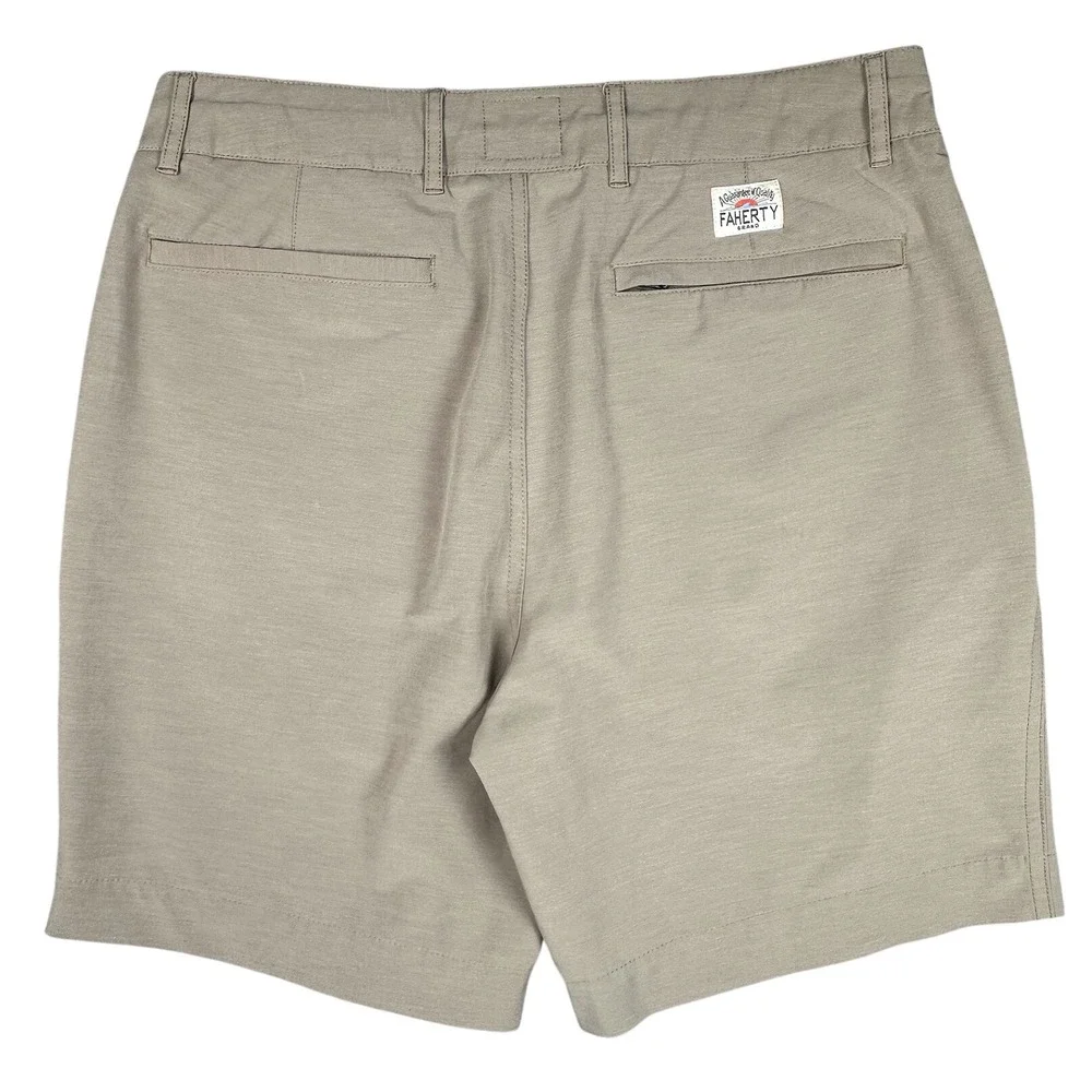 Faherty All Day Shorts Mens 31 Tan 6.5